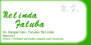 melinda faluba business card